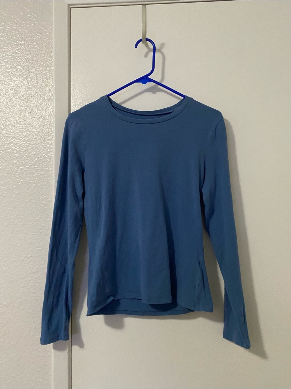 abercrombie & fitch blue long sleeve top